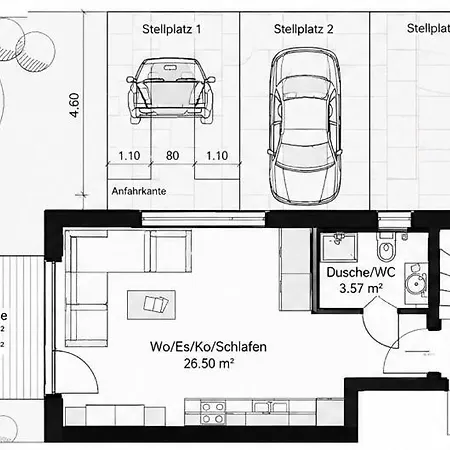 Lejlighed Easystay Premium Apartments, Neubau, Buchbar Ab 2027, Self-check-in *